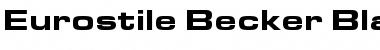 Download Eurostile Becker Black Extd Regular Font Title Preview