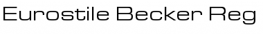 Download Eurostile Becker Reg Extd Regular Font Title Preview