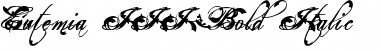 Download Eutemia III Bold Italic Font Title Preview