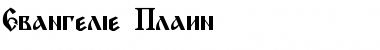 Download Evangelje Plain Font Title Preview