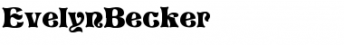 Download EvelynBecker Regular Font Title Preview