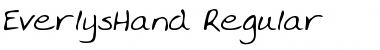 Download EverlysHand Regular Font Title Preview