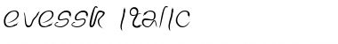 Download EveSSK Italic Font Title Preview