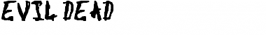 Download Evil Dead Regular Font Title Preview
