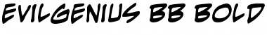 Download EvilGenius BB Bold Font Title Preview