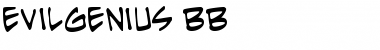 Download EvilGenius BB Regular Font Title Preview