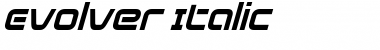 Download Evolver Italic Font Title Preview