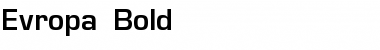 Download Evropa Bold Font Title Preview