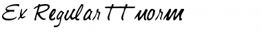 Download Ex Regular Font Title Preview