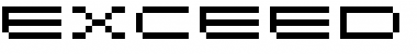 Download Exceed Regular Font Title Preview