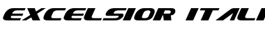 Download Excelsior Italic Italic Font Title Preview