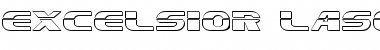Download Excelsior Laser Outline Outline Font Title Preview