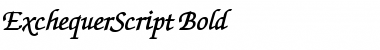 Download ExchequerScript Bold Font Title Preview