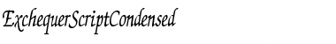 Download ExchequerScriptCondensed Regular Font Title Preview