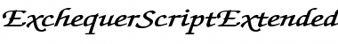 Download ExchequerScriptExtended Bold Font Title Preview