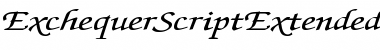Download ExchequerScriptExtended Regular Font Title Preview