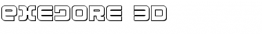 Download Exedore 3D Regular Font Title Preview