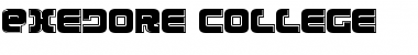 Download Exedore College Regular Font Title Preview