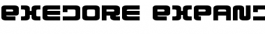 Download Exedore Expanded Expanded Font Title Preview
