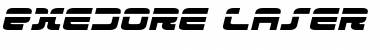 Download Exedore Laser Exp Italic Expanded Italic Font Title Preview