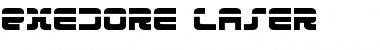 Download Exedore Laser Regular Font Title Preview