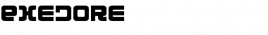 Download Exedore Regular Font Title Preview