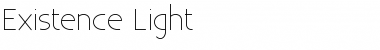 Download Existence Light Regular Font Title Preview
