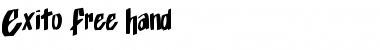 Download Exito_Free_Hand Regular Font Title Preview