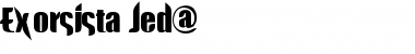 Download Exorsista -Jed@ Regular Font Title Preview