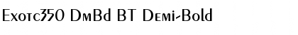 Download Exotc350 DmBd BT Demi-Bold Font
