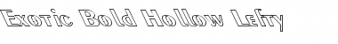 Download Exotic-Bold Hollow Lefty Regular Font Title Preview