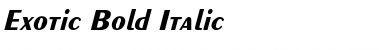 Download Exotic-Bold Itlc Italic Font Title Preview
