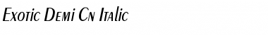 Download Exotic-Demi Cn Itlc Italic Font Title Preview
