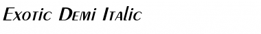 Download Exotic-Demi Itac Italic Font Title Preview