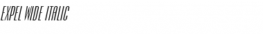 Download Expel Wide Italic Font Title Preview