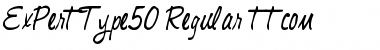 Download ExPertType50 Regular Font Title Preview