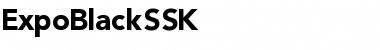 Download ExpoBlackSSK Regular Font Title Preview