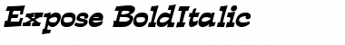 Download Expose BoldItalic Font Title Preview