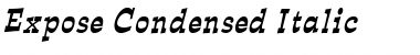 Download Expose Condensed Italic Font Title Preview
