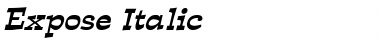 Download Expose Italic Font Title Preview