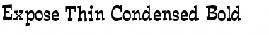 Download Expose Thin Condensed Bold Font Title Preview