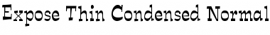 Download Expose Thin Condensed Normal Font Title Preview