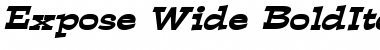 Download Expose Wide BoldItalic Font Title Preview
