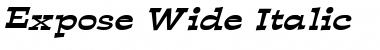 Download Expose Wide Italic Font Title Preview