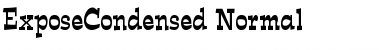Download ExposeCondensed Normal Font Title Preview