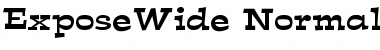 Download ExposeWide Normal Font Title Preview