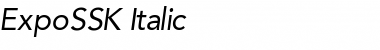 Download ExpoSSK Italic Font Title Preview
