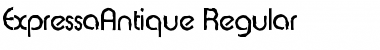 Download ExpressaAntique Regular Font Title Preview