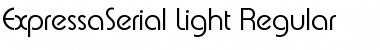 Download ExpressaSerial-Light Regular Font Title Preview