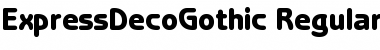 Download ExpressDecoGothic Regular Font Title Preview